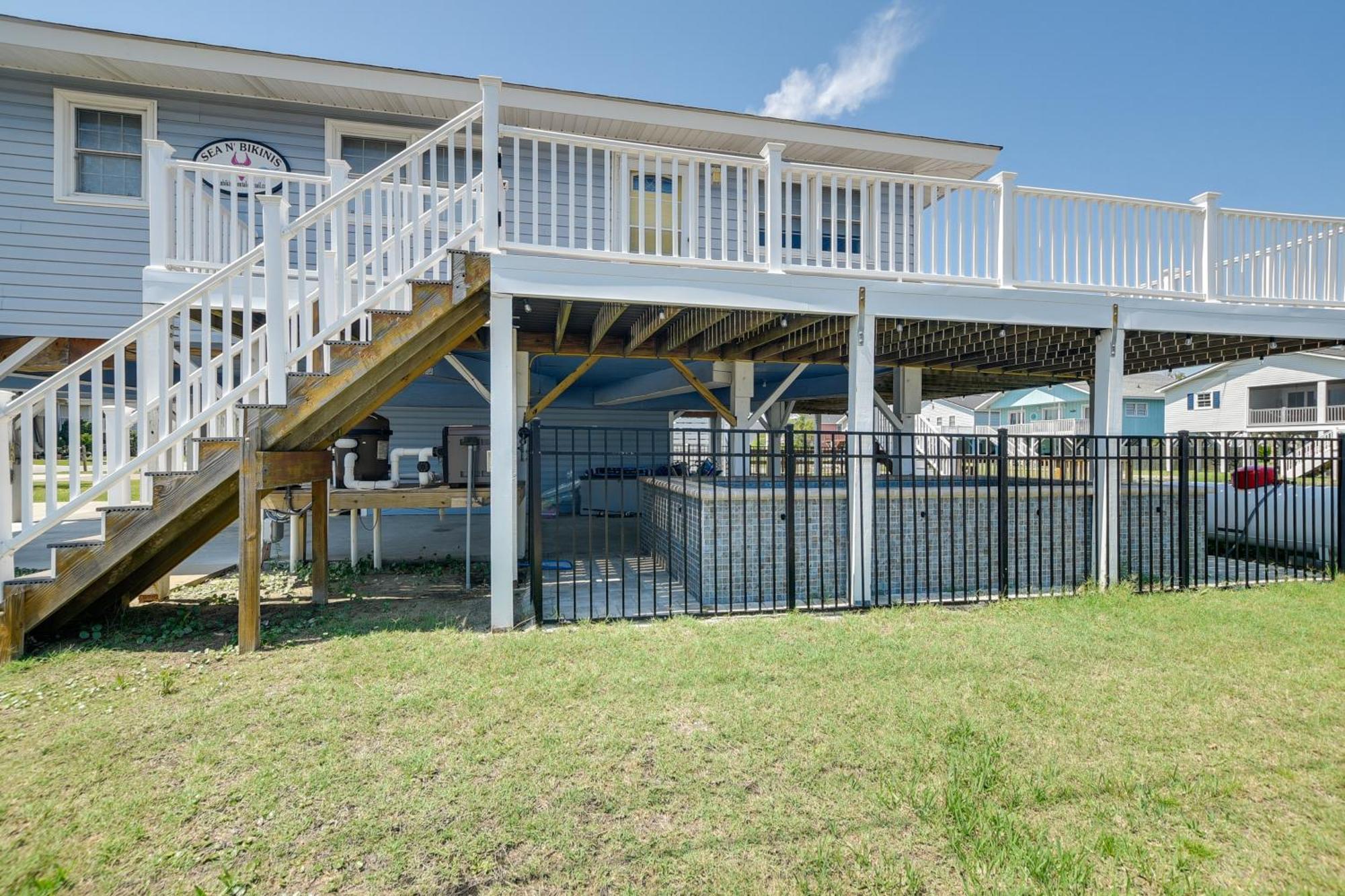 Waterfront North Myrtle Beach Home With Pool And Deck Exterior foto